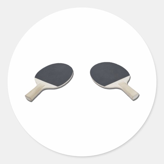 PingPongPaddle052711 Runt Klistermärke (Framsida)