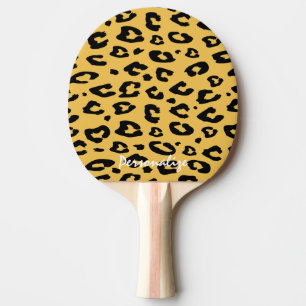 Pingpongpaddle med leopardmönster för bordtennis
