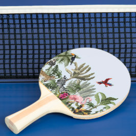 Pingpongpaddle med tropisk djungel-vilda djur pingisracket