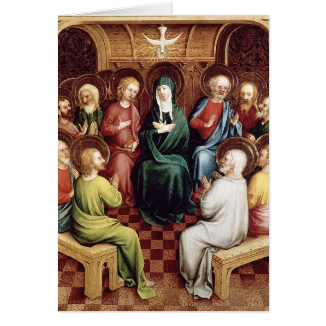 Pingstdagen 1450 hälsningskort (Framsidan)