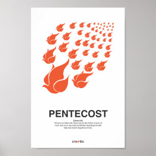 Pingstdagen av Sophia Poster