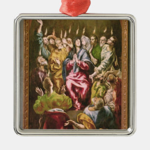 Pingstdagen, c.1604-14 julgransprydnad metall