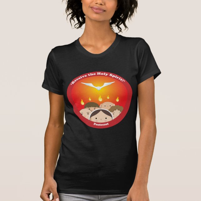 Pingstdagen för helig ande tee shirt (Framsida)
