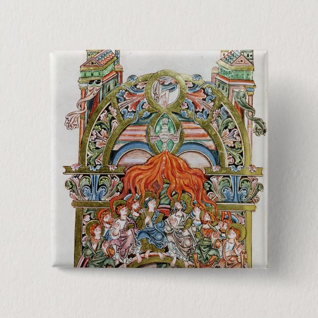 Pingstdagen för Ms 369 f.29v Knapp (Framsida)