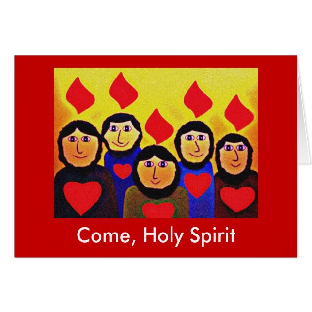 PINGSTDAGEN HÄLSNINGSKORT (Framsidan Horizontal)