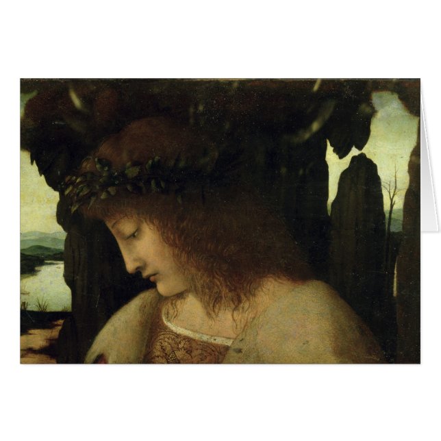 Pingstlilja på fontänen hälsningskort (Framsidan Horizontal)