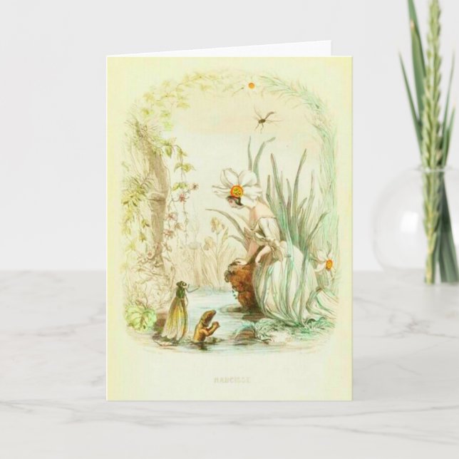 Pingstliljaflicka Kort (Framsida)