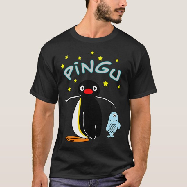 Pingu Fiske T Shirt (Framsida)