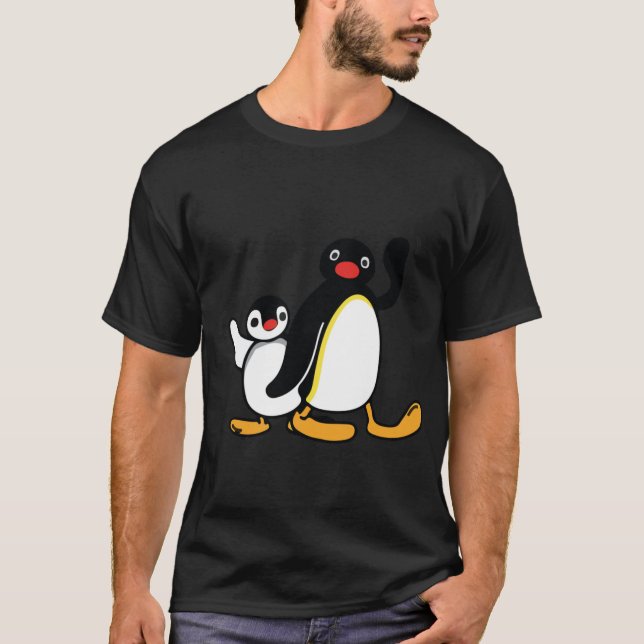 Pingu funny girl t shirt (Framsida)
