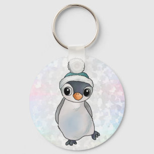 Pinguin mit Mütze Nyckelring