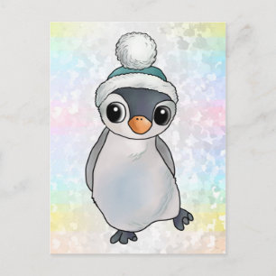 Pinguin mit Mütze Vykort