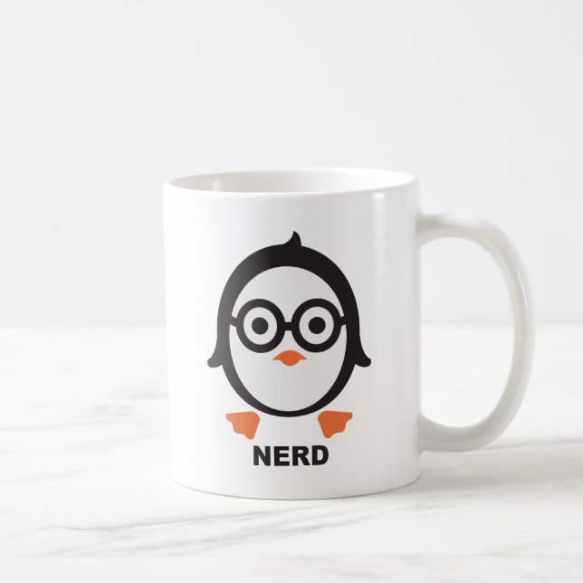Pinguin - nerd - penguin kaffemugg (Höger)