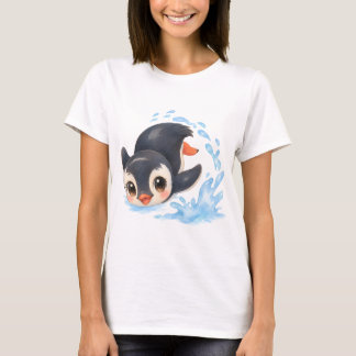 Pinguin Plitsch Platsch T Shirt
