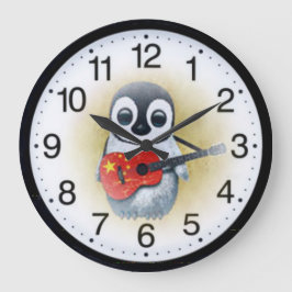 Pinguin Retro Stor Klocka