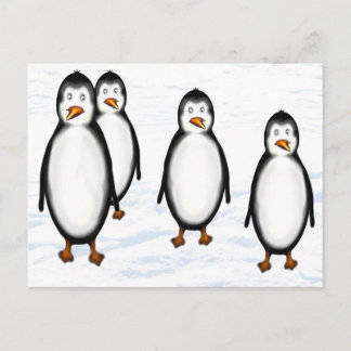 Pinguine Vykort