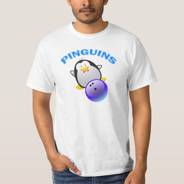PINGUINS - BOWLINGLAG T-SHIRT (Framsida)