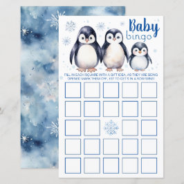 Pingvin Baby Bingo Spel – Vintertema