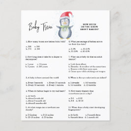 Pingvin - Baby Trivia | Baby Shower Lek