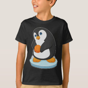 Pingvin Basketspelare Basket T Shirt