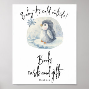 Pingvin - Böcker kort och presenter Poster