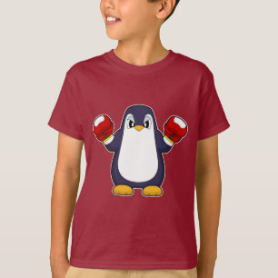 Pingvin Boxare Boxningshandskor Boxning T Shirt