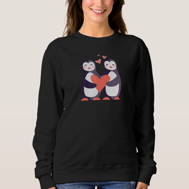 PINGVIN Bröllopsjubileum Förlovningsfest Han H T Shirt (Framsida)