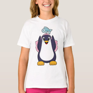 Pingvin bröllopsslöja bröllop t shirt