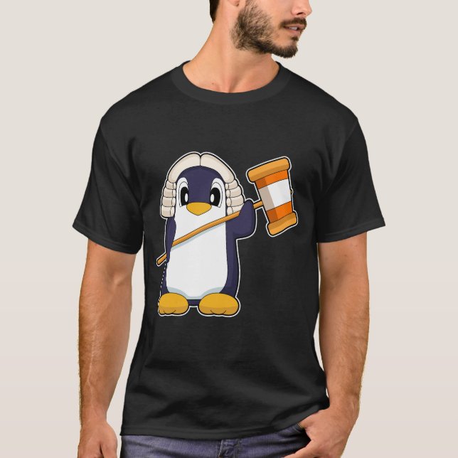 Pingvin Domare T Shirt (Framsida)