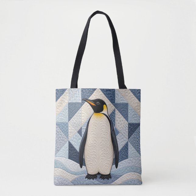 Pingvin Fals Quilt Tygkasse (Framsida)