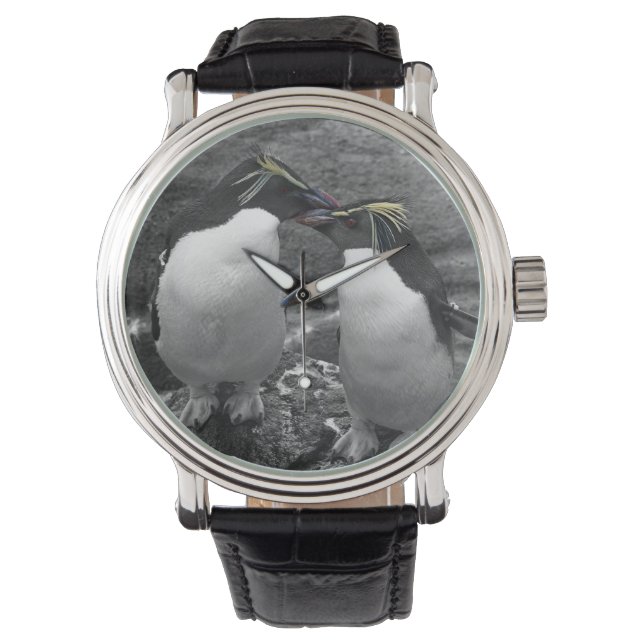 Pingvin färgsprut armbandsur (Framsida)