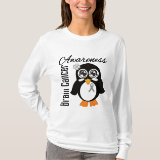 Pingvin för hjärncancermedvetenhet tee shirt