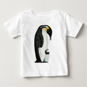 Pingvin Förälder och Unge Bindning Konst T Shirt