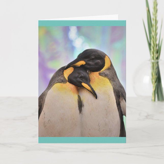PINGVIN Fotografi Grattis-kort Kort (Framsida)