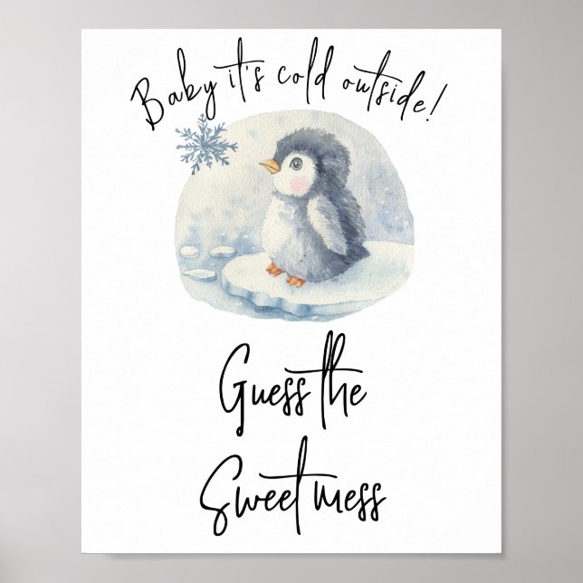 Pingvin - Gissa den söta röjan Poster (Framsidan)