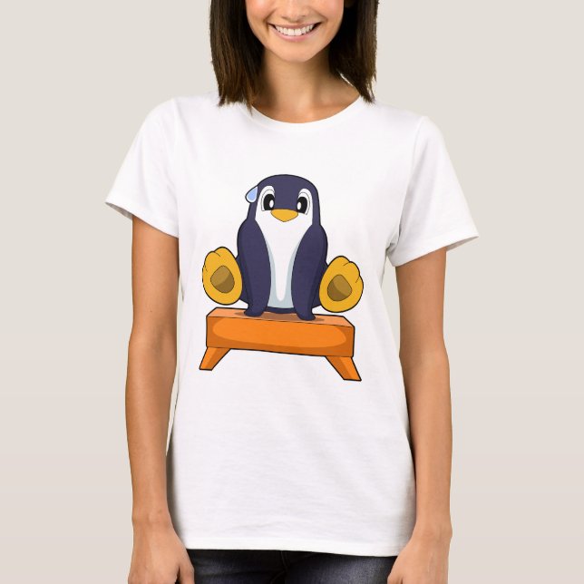 Pingvin Gymnastik Träningscenter T Shirt (Framsida)