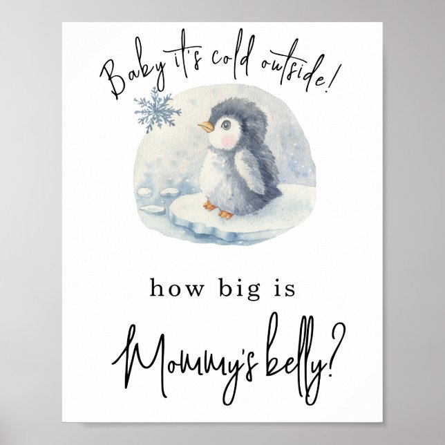 Pingvin - Hur stor är mammas mage Poster (Framsidan)