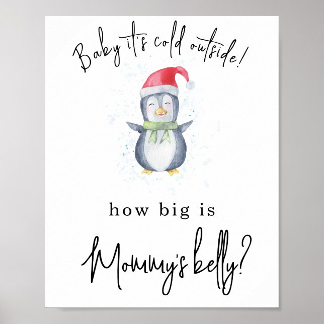 Pingvin - Hur stor är mammas mage Poster (Framsidan)
