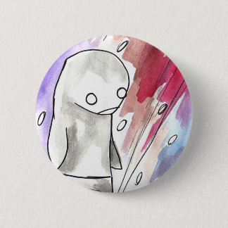 pingvin i en snöstorm knapp