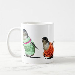 Pingvin i tröjor kaffemugg