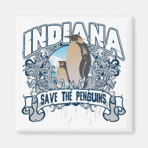 Pingvin Indiana Magnet