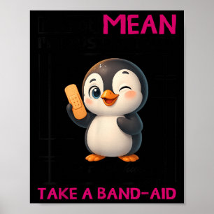 Pingvin Jag är inte elak jag är bara ärlig Sanning Poster