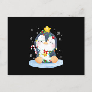 Pingvin jul God Jul Meddelande Vykort