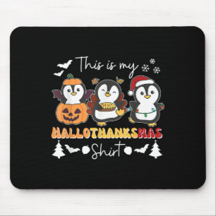 Pingvin jul halloween detta är min Hallothanks Musmatta