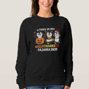 Pingvin jul Halloween kostym Hallothanksmas T Shirt