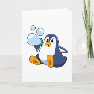 Pingvin med tvål bubblor.PNG Kort