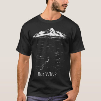 Pingvin Meme Vi Såg Honom Gå Rakt Men Varför T Shirt