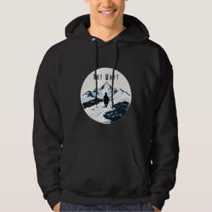 Pingvin Men Varför? – Existentiell Meme-märke Hoodie
