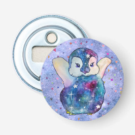 Pingvin namngiven Button Flasköppnare