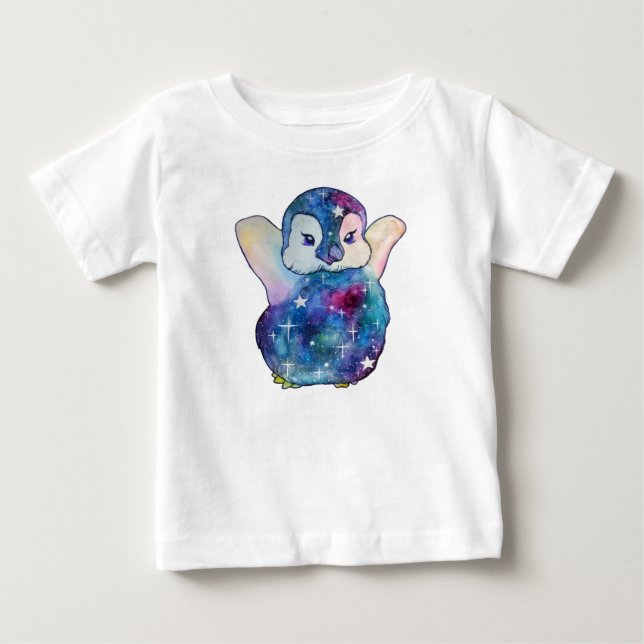 Pingvin namngiven Button T Shirt (Framsida)