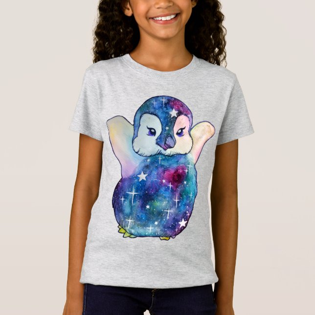 Pingvin namngiven Button T Shirt (Framsida)